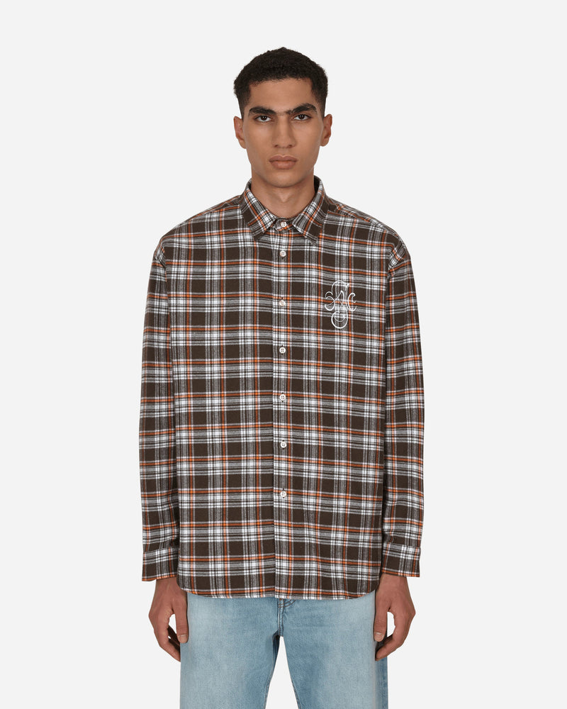 Stockholm (Surfboard) Club Check Longsleeve Shirt Brown