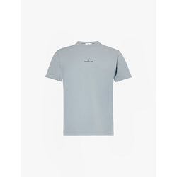 Stone Island Branded-print short-sleeved cotton-jersey T-shirt