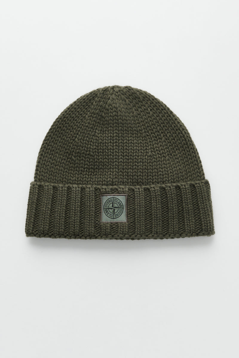 Stone Island Knitted Beanie Musk