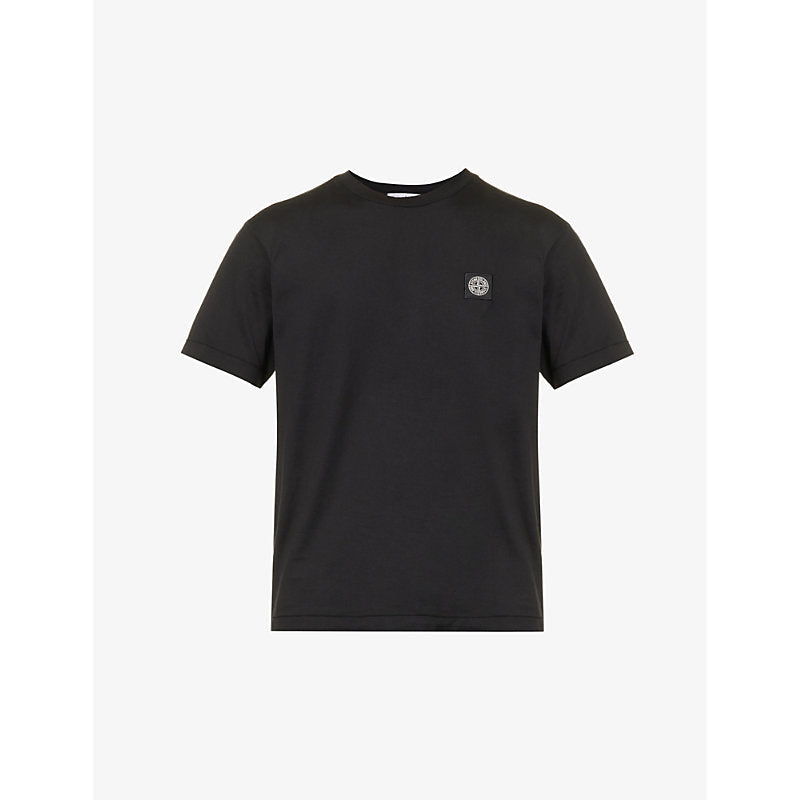 Stone Island Logo-patch regular-fit cotton-jersey T-shirt