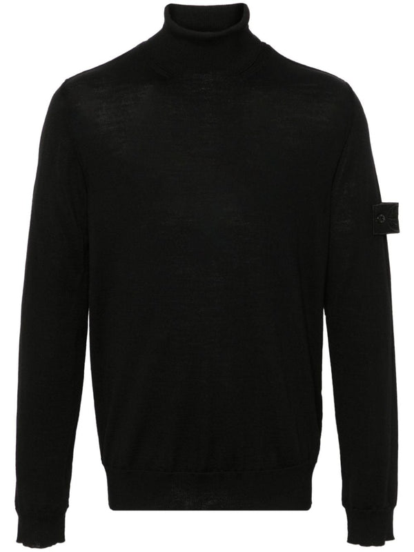 Stone Island Turtleneck With Logo