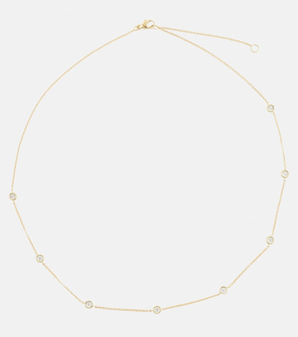 Stone and Strand Diamonds By The Dozen 10kt gold necklace with diamonds