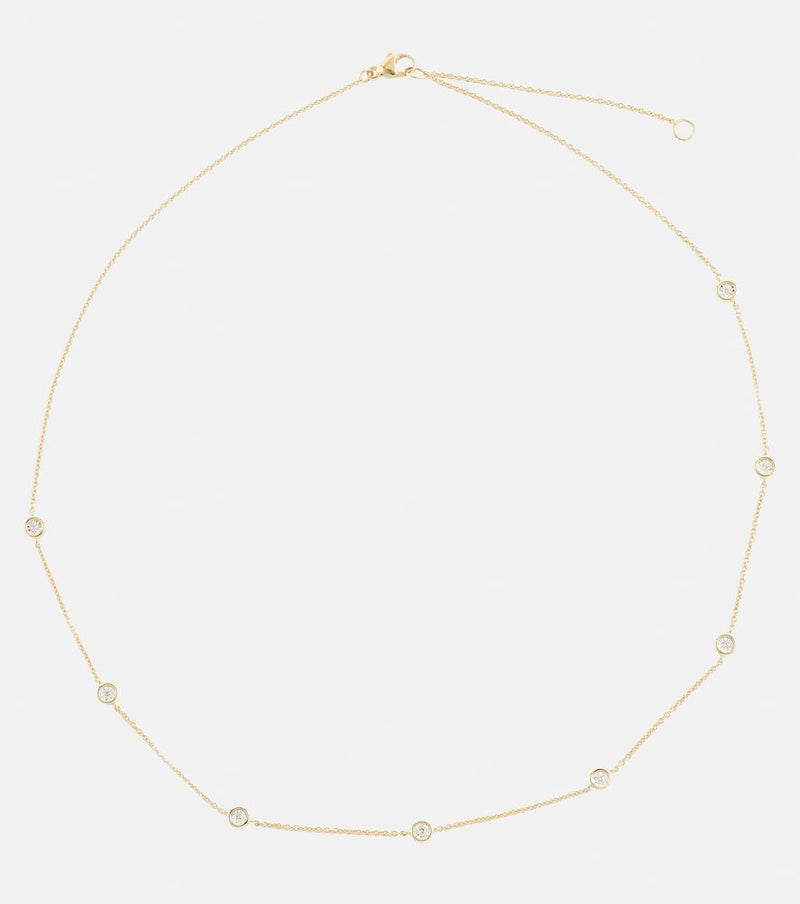 Stone and Strand Diamonds By The Dozen 10kt gold necklace with diamonds