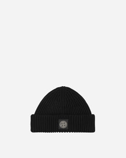 Stone Island Wool Beanie Black