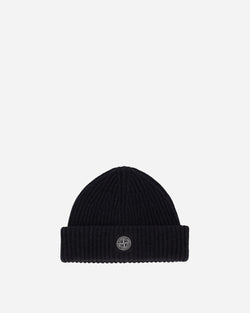 Stone Island Wool Beanie Charcoal Melange