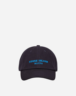 Stone Island Marina Cotton Canvas Cap Ink Blue