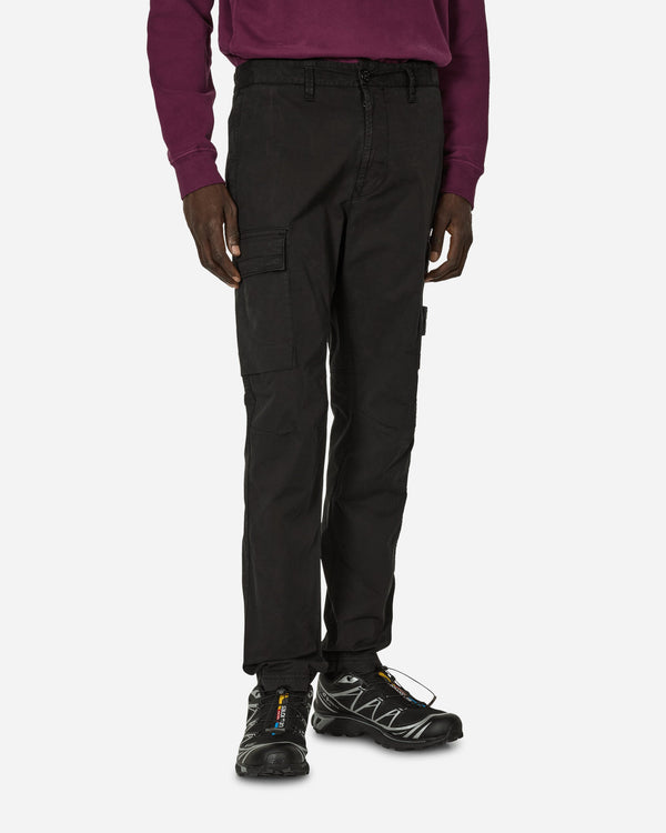 Stone Island Regular Tapered Cargo Trousers Black