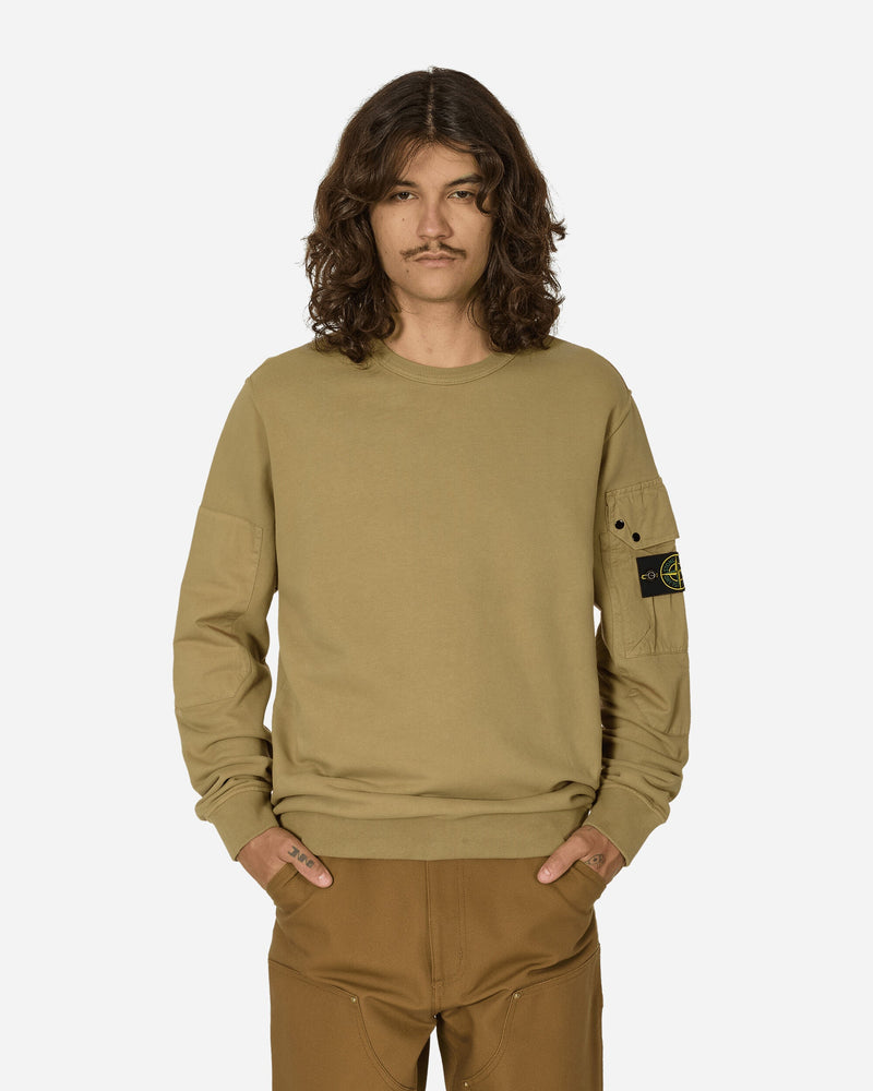 Stone Island Arm Pocket Crewneck Sweatshirt Biscuit