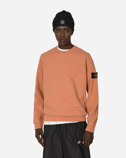 Stone Island Garment Dyed Crewneck Sweatshirt Orange