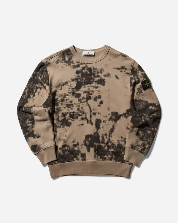 Stone Island Men s Camouflage Organic Cotton Crewneck Sweatshirt Dove Grey