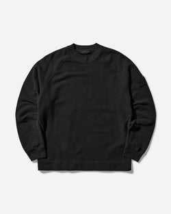 Stone Island Ghost Stretch Organic Cotton Fleece Crewneck Sweatshirt Black