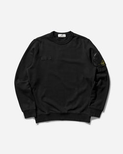 Stone Island Men s Arm Pocket Crewneck Sweatshirt Black