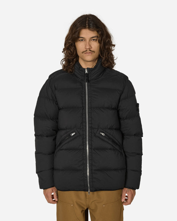 Stone Island Seamless Tunnel Nylon Down Jacket Black