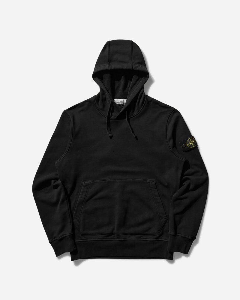 Stone Island Men s Garment Dyed Hooded Sweatshirt Black