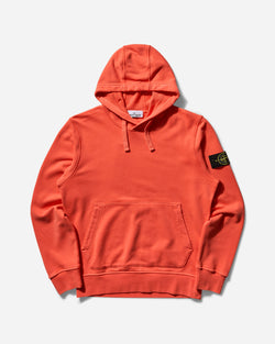 Stone Island Men s Garment Dyed Hooded Sweatshirt Papaya