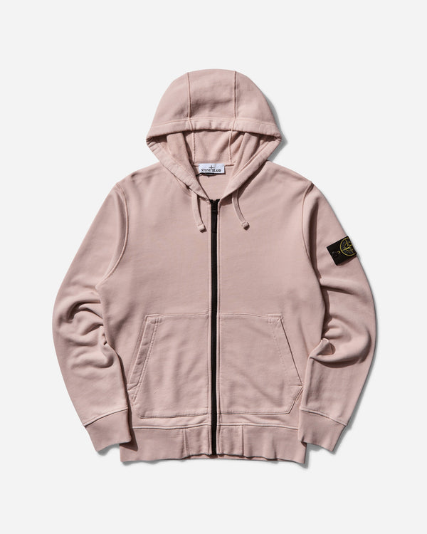 Stone Island Men s Garment Dyed Zip Up Hoodie Antique Rose