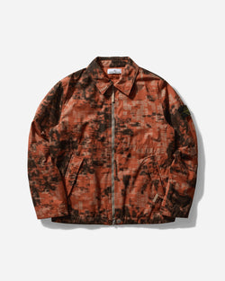 Stone Island Men s Camouflage Cotton Canvas Jacket Orange