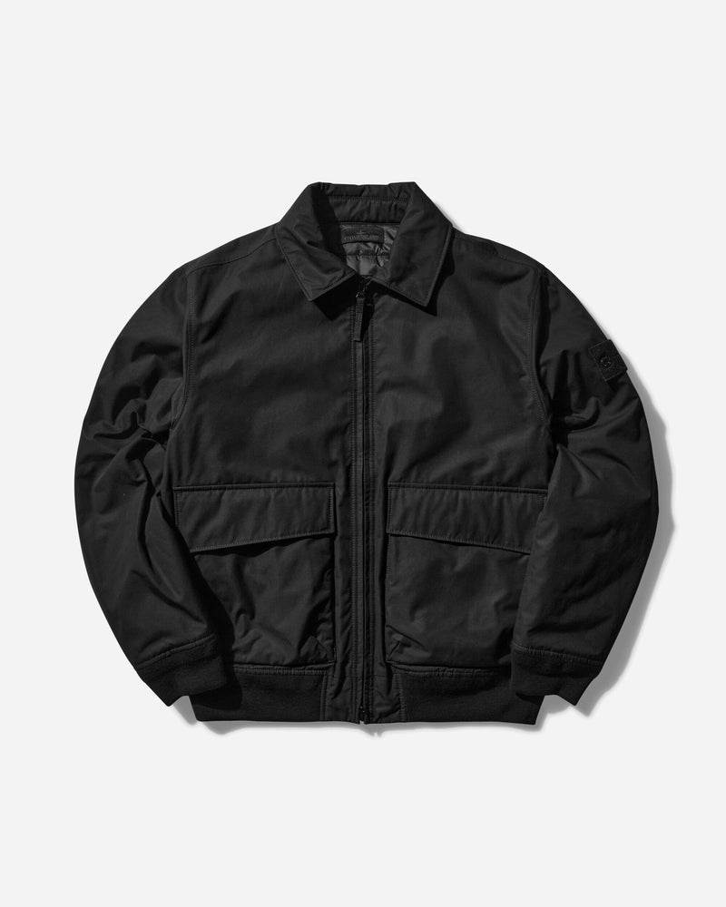 Stone Island Ghost Weatherproof Cotton Canvas Jacket Black