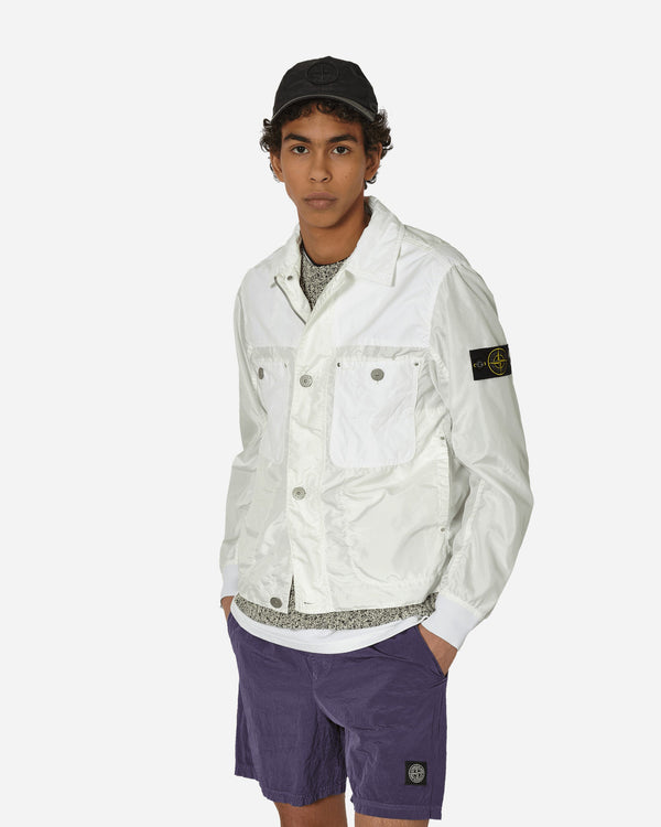 Stone Island Polyester Tela David Light-TC Jacket White