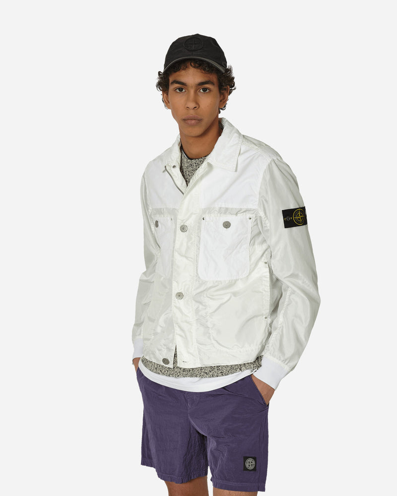 Stone Island Polyester Tela David Light-TC Jacket White