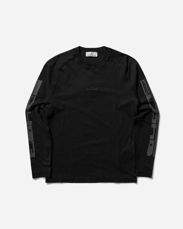 Stone Island Men s Logo Printed Longsleeve T-Shirt Black