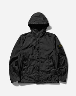 Stone Island Men s Garment Dyed Crinkle Reps R-NY Short Parka Black