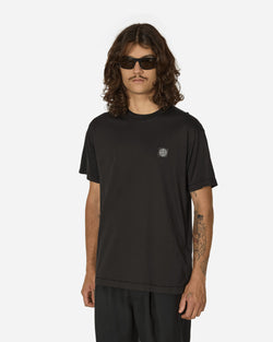 Stone Island Garment Dyed Logo T-Shirt Black