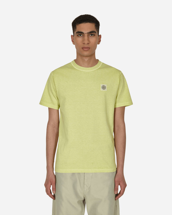 Stone Island FISSATO Treatment Logo T-Shirt Yellow