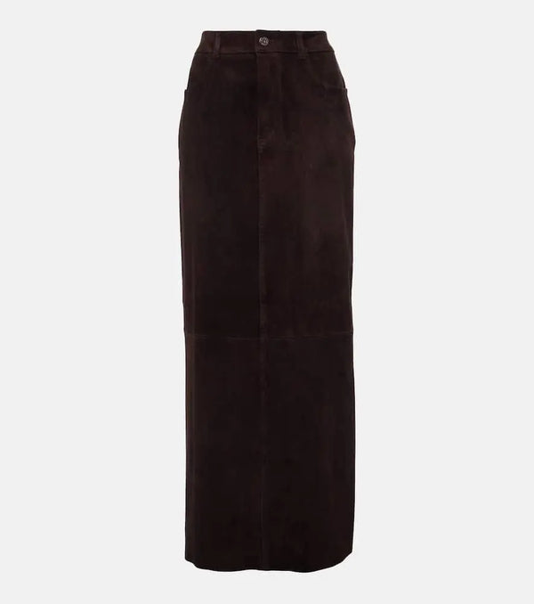 Stouls Beth suede maxi skirt | LYBSTORE