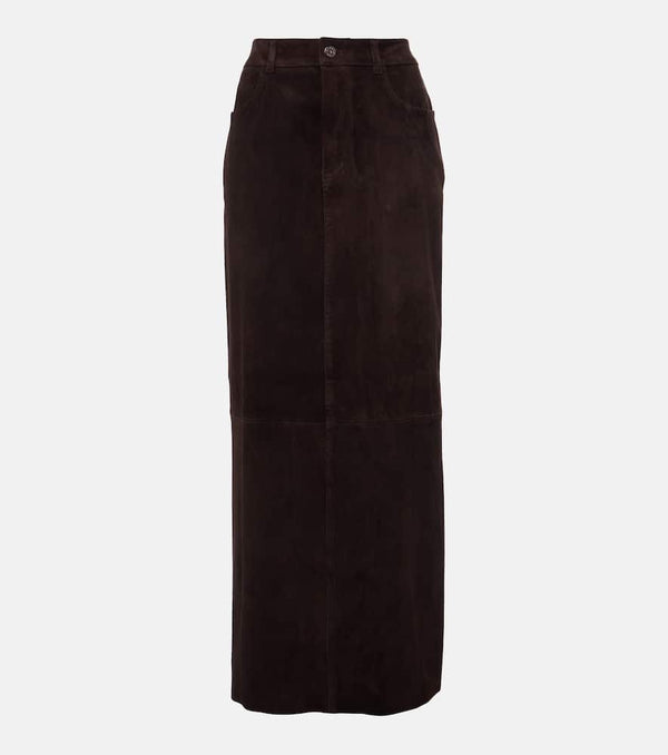 Stouls Beth suede maxi skirt