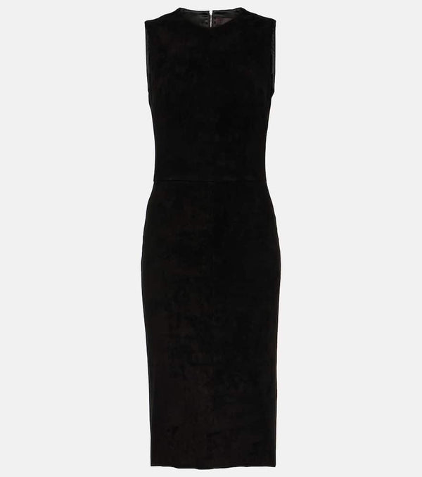 Stouls Eva leather midi dress