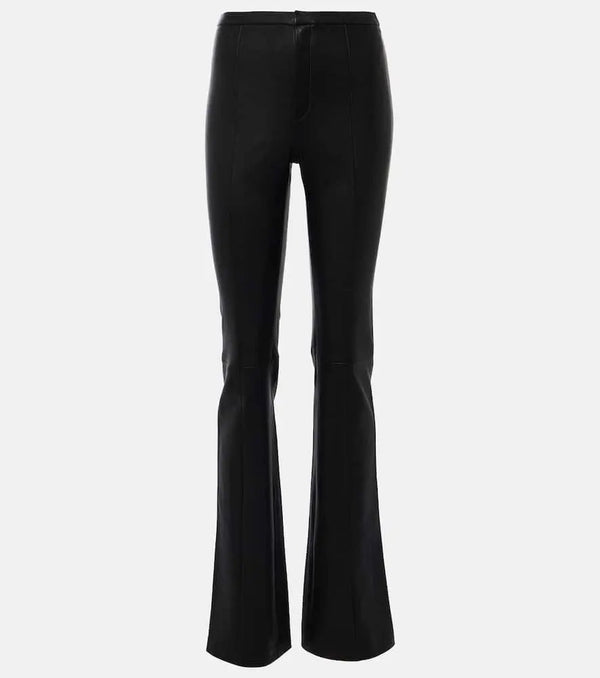 Stouls Kam leather flared pants | LYBSTORE