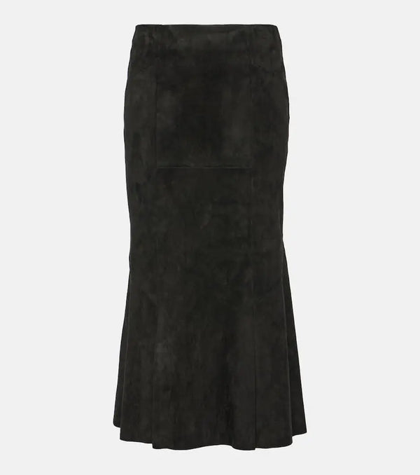 Stouls Lola suede midi skirt | LYBSTORE