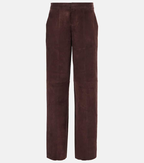 Stouls Massimo suede wide-leg pants