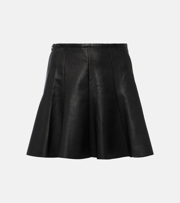 Stouls Mila leather miniskirt