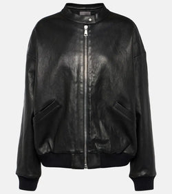 Stouls Pharrell leather bomber jacket | LYBSTORE