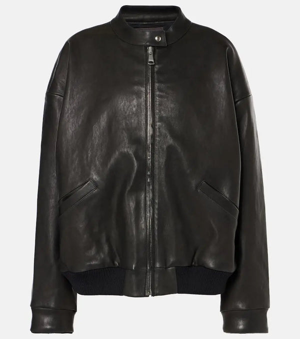 Stouls Will leather bomber jacket | LYBSTORE