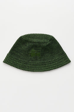 Stussy Bucket Hat Multi Knit Green