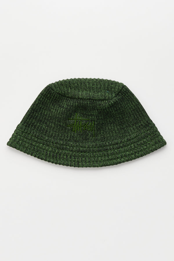 Stussy Bucket Hat Multi Knit Green