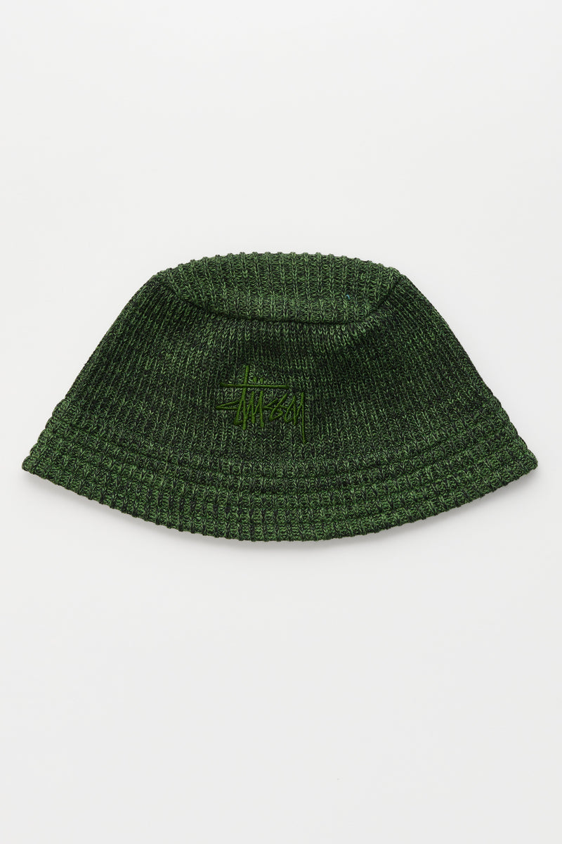 Stussy Bucket Hat Multi Knit Green