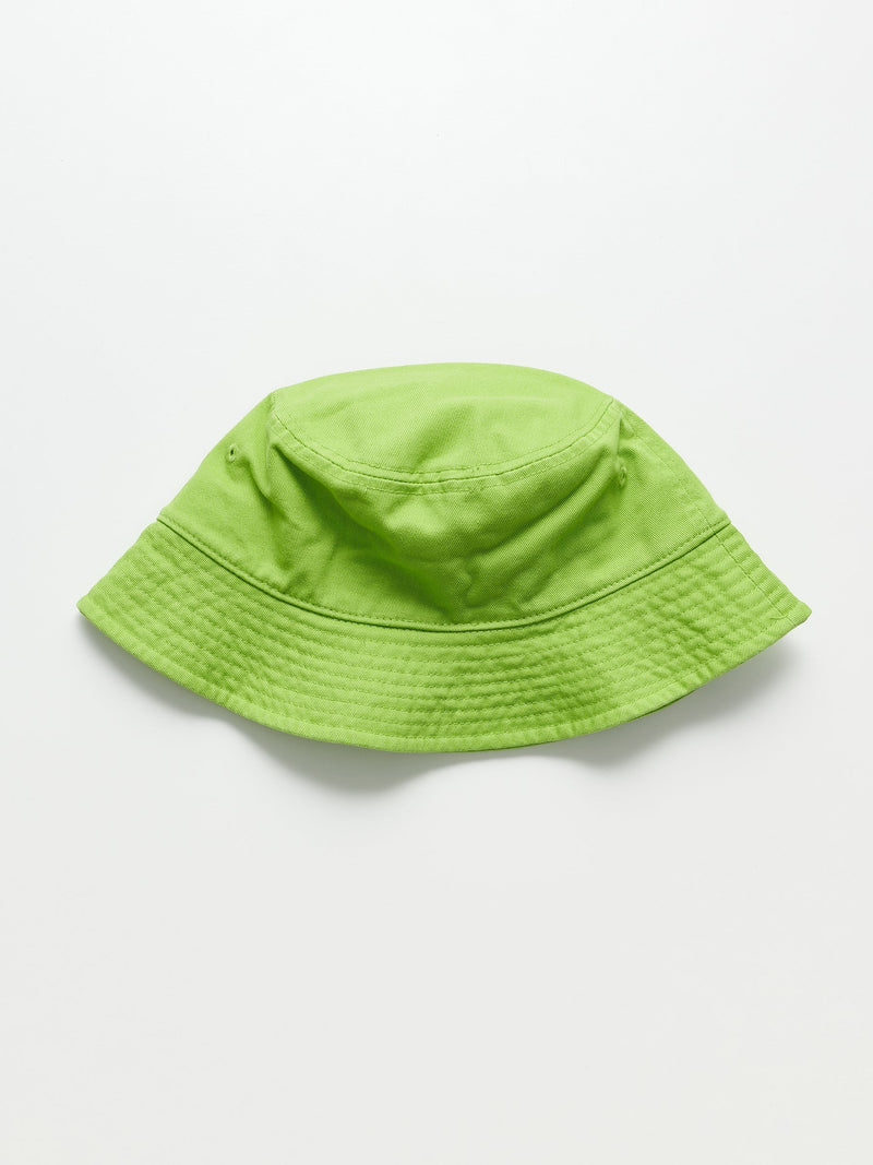 Stussy Crown Applique Bucket Hat Lime