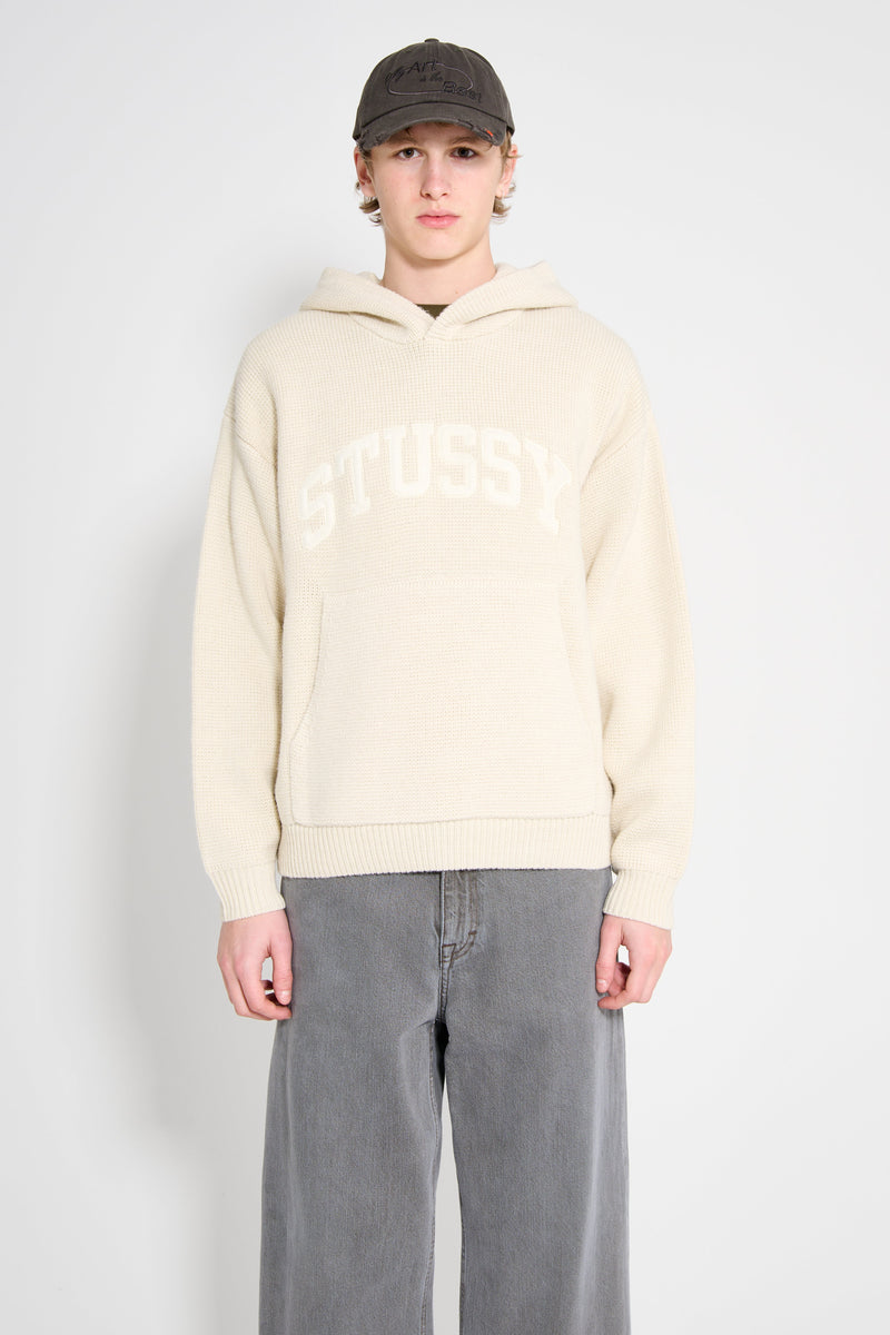 Stussy Felt Patch Knit Hood Natural