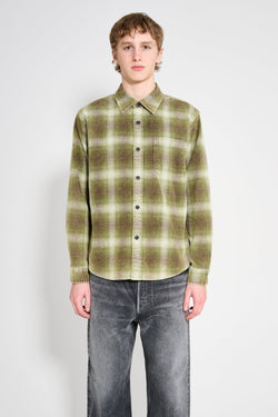 Stussy Rocco Plaid Shirt Green