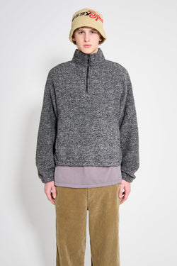 Stussy Wool Blend Sherpa Mock Black