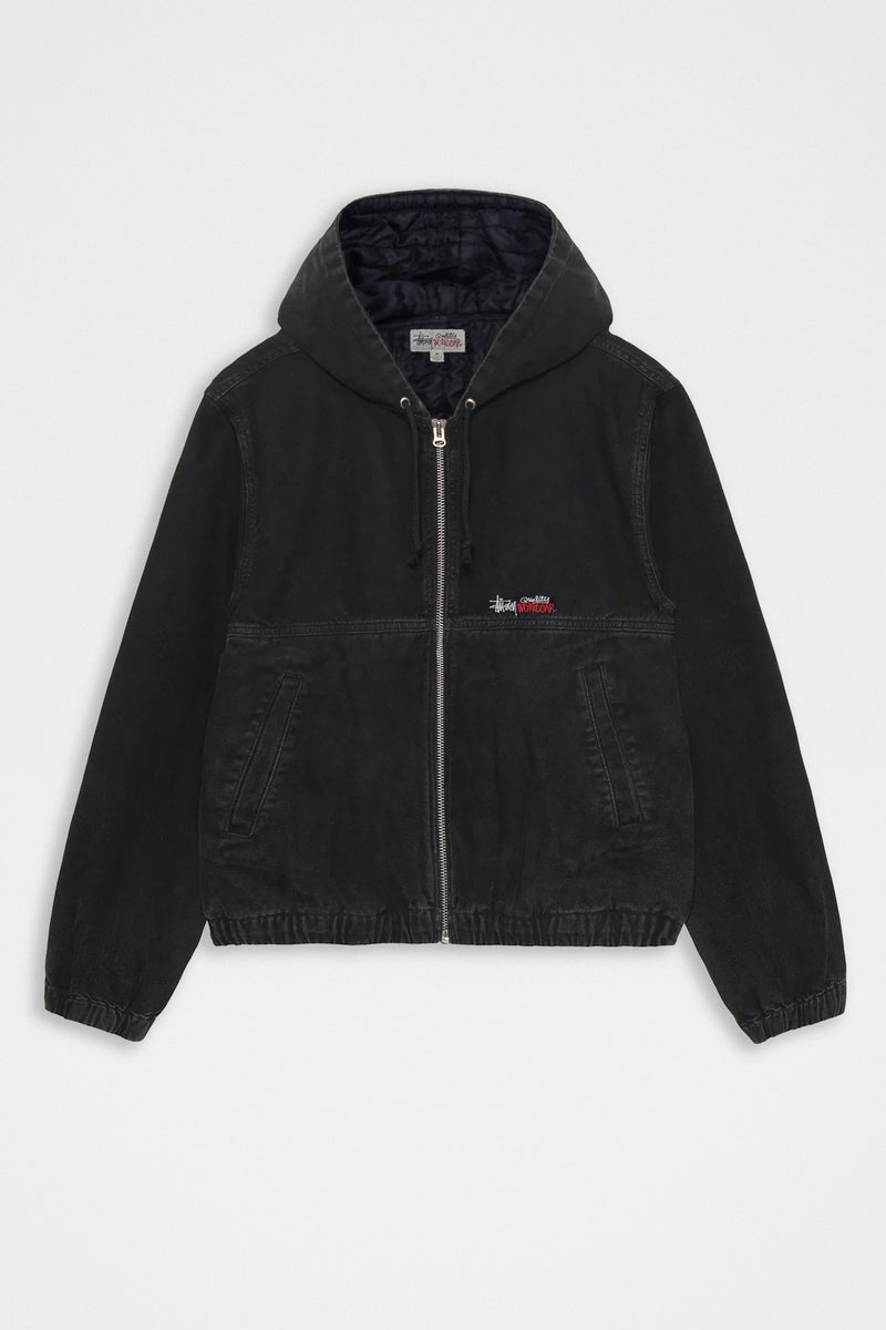 Stussy Work Jacket Insulated Canvas Black