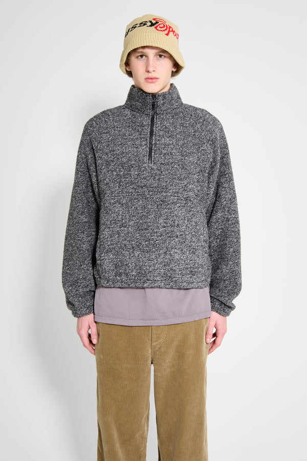 Stüssy Wool Blend Sherpa Mock Black