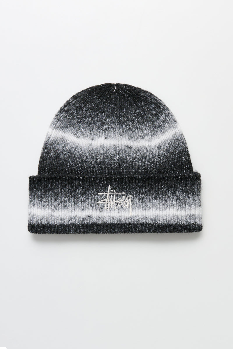 Stüssy Basic Striped Beanie Black