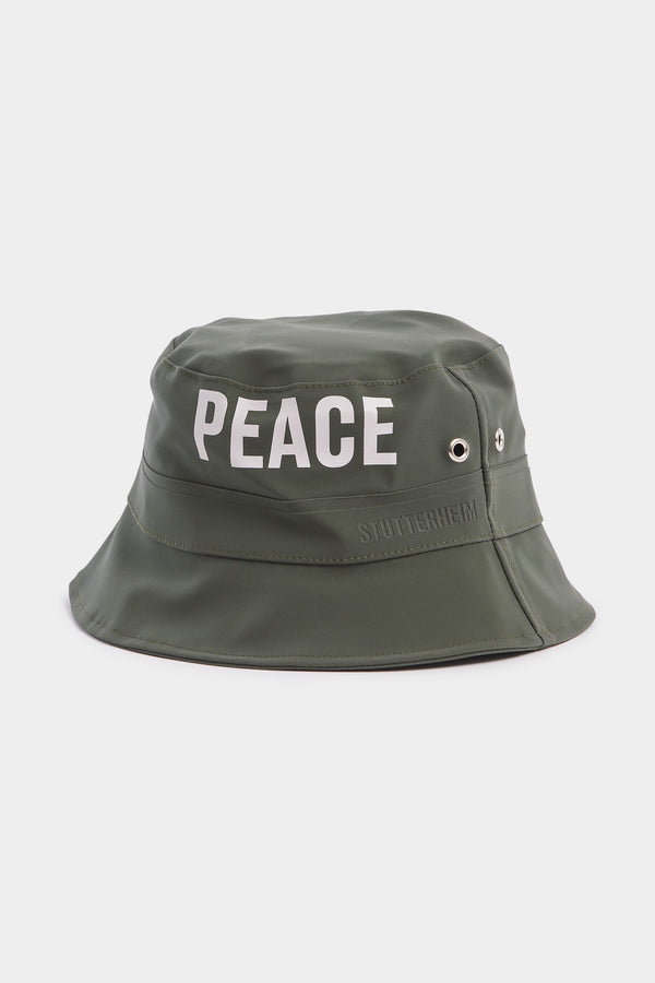 Stutterheim Beckholmen Matte Bucket Hat Dark Green | Stutterheim