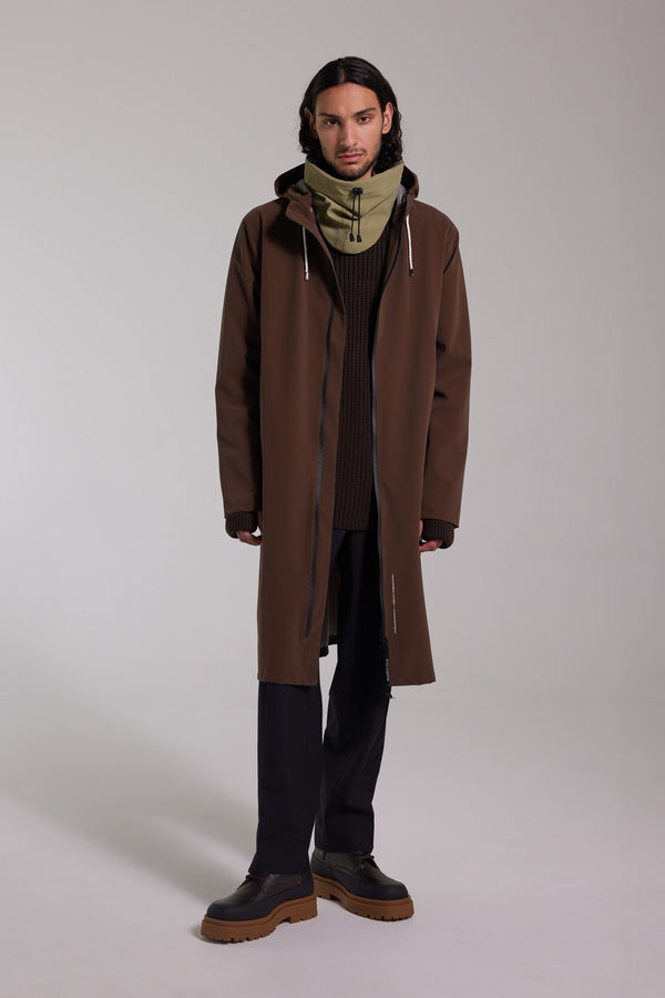 Stutterheim Camden Lightweight Matte Parka Dark Brown | Stutterheim