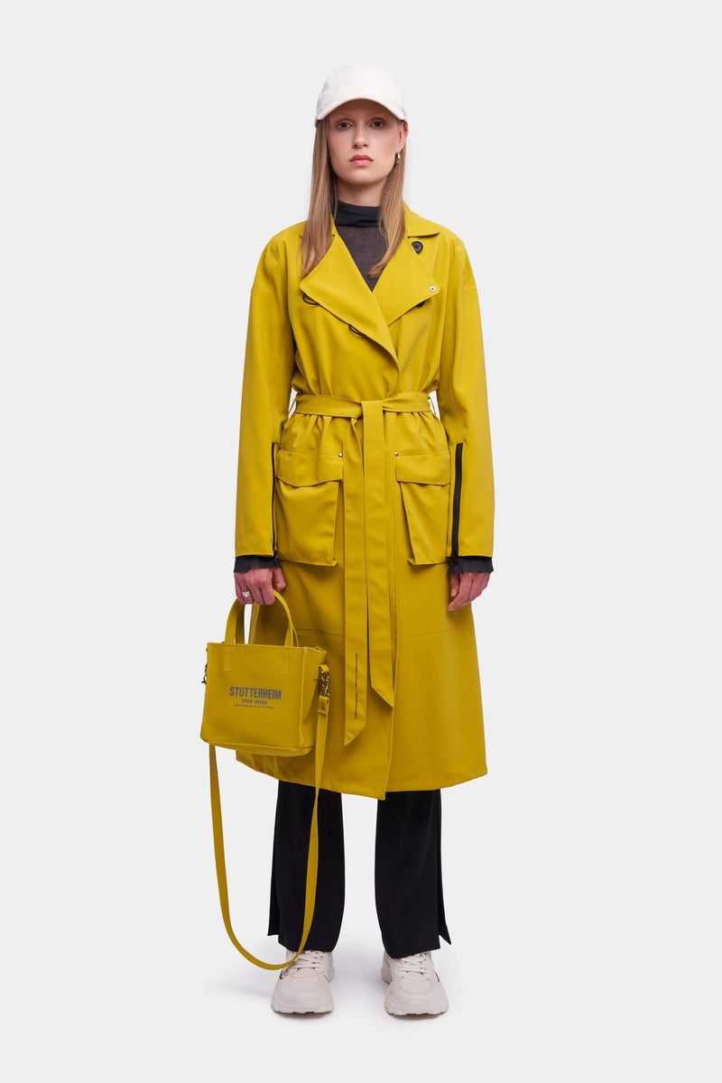 Stutterheim Kista Matte Trench Coat Gold